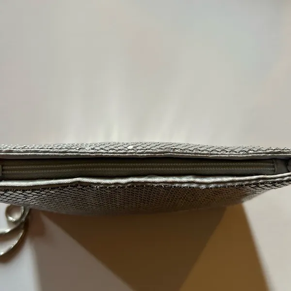 Glamorous Silver Mesh Wristlet - Image 5