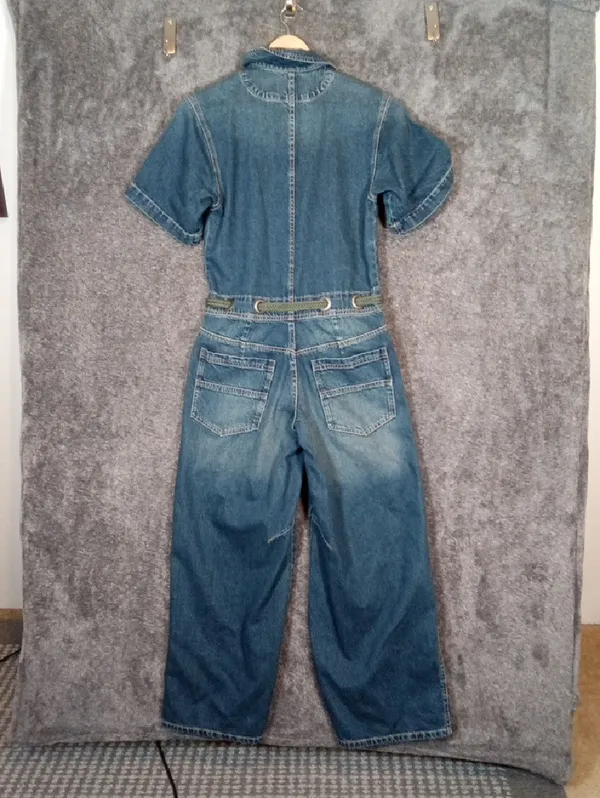 We The Free Edison Coverall Wide Leg Belted Button Streetwear Boho Western XS - Image 6