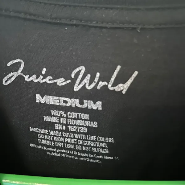 Juice WRLD Black Graphic T - Image 5