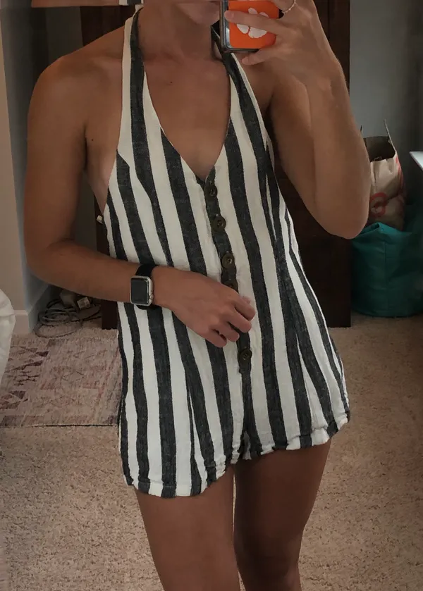 Striped romper Size XS - Image 2