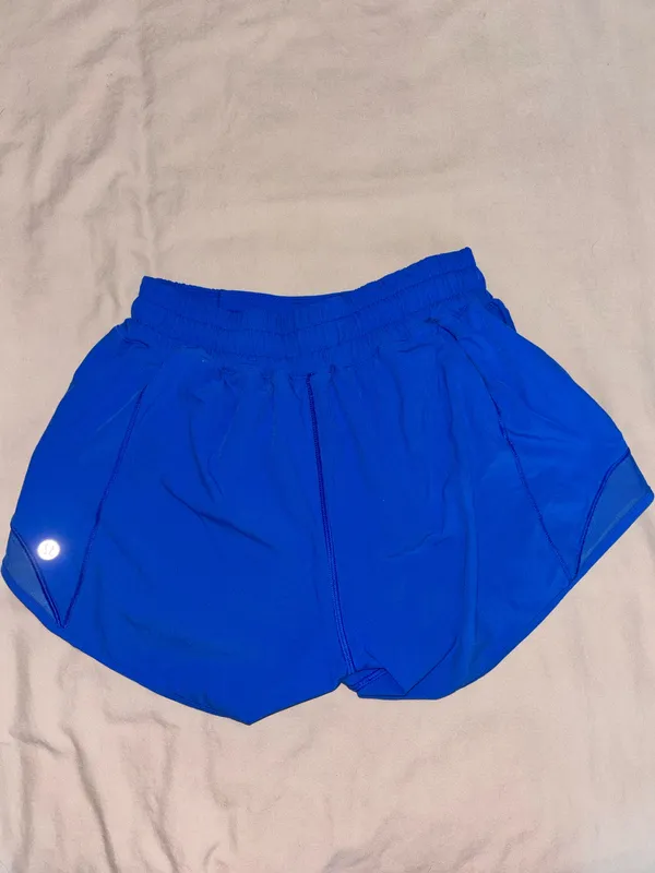Lululemon Blue Hotty Hot Shorts 4" - Image 4