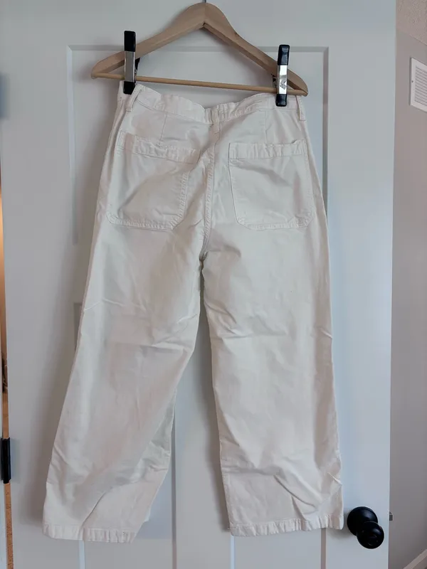 J.Crew Slim Wide-Leg Jeans White - Image 3