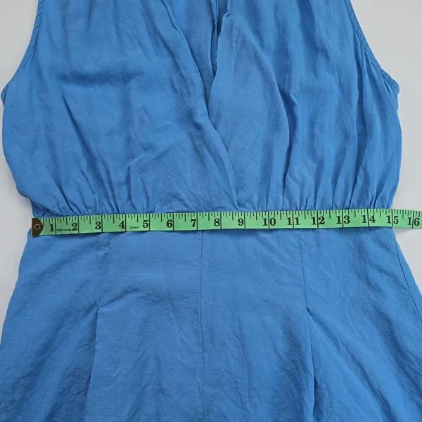 Zara -786 Women's Sleeveless Light Blue Romper Large‎ - Image 5