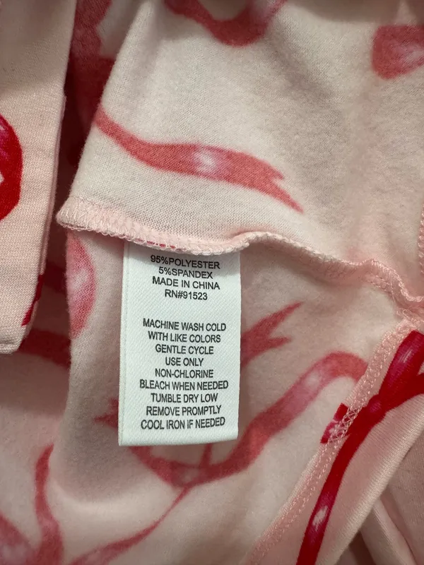 Sincerely Jules bow print cozy luxe pajama set size L - Image 8