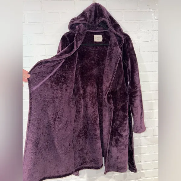 Ugg Miranda Fleece Hooded Robe With Pockets - Image 8