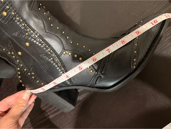 Western Boots Studded Cowboy Cowgirl Country Equestrian Bohemian Boho Snip Toe - Image 5