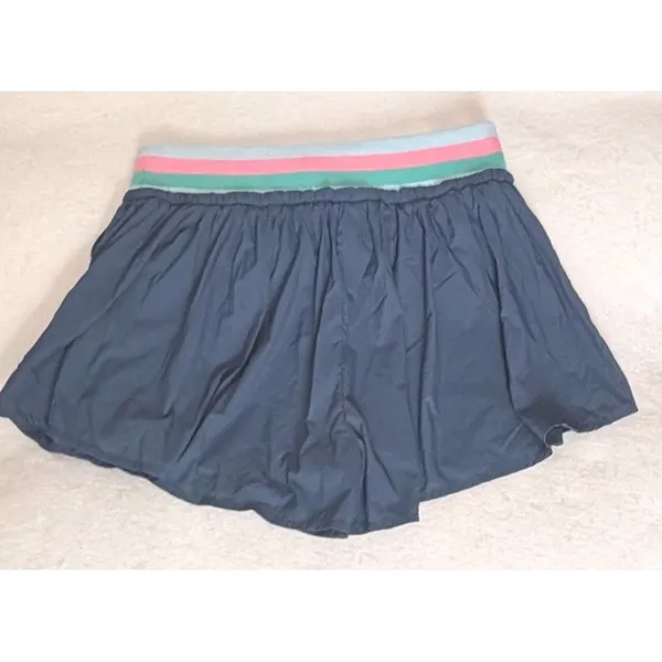 NWOT Daily Practice XS Navy Blue Athletic Skort Striped Elastic Waist Shorts - Image 4