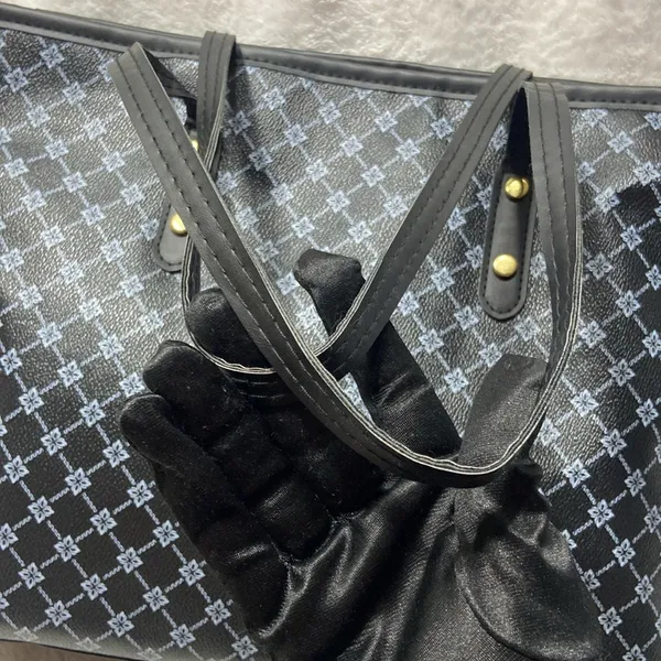Stylish Black and Gray Tote Bag - Image 3