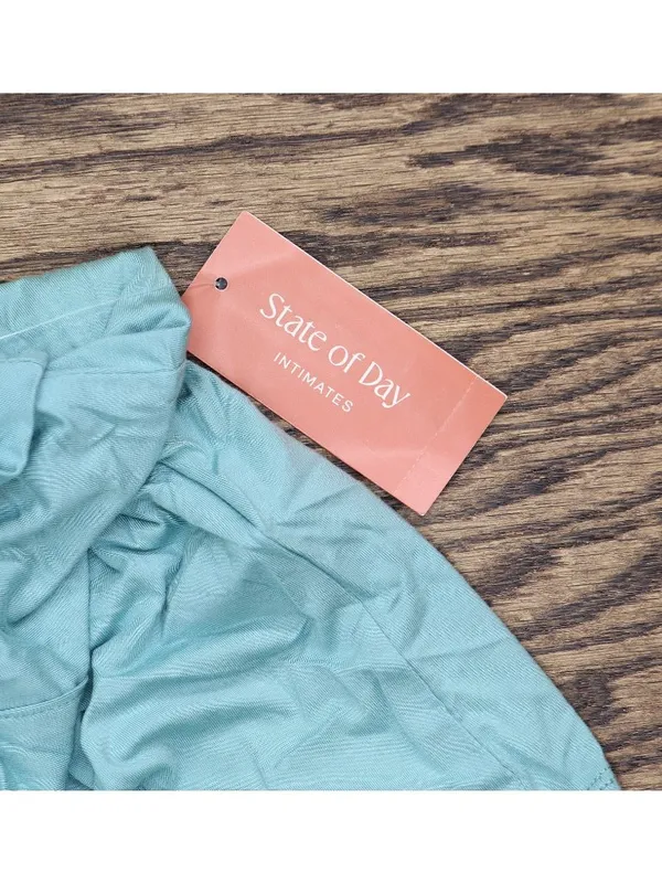 NWT State of Day Womens 2-Pc. Fluid Knit Pajamas Set Canton Blue XS - Image 8