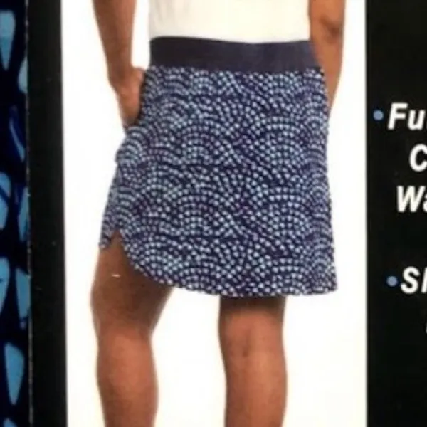 Cypress Club Blue Depths Geometric Print Skort Size S - Image 8