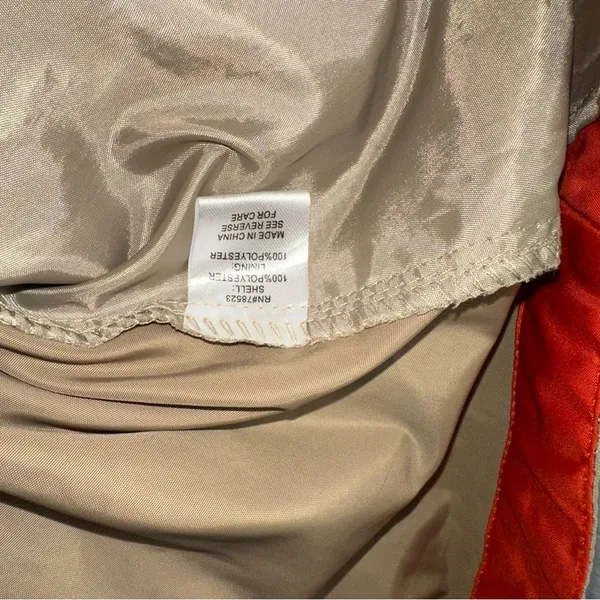 Luii by Anthropologie Jacket Womens Tan Small High Neck Parka Raincoat - Image 5