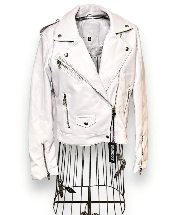 BLANKNYC | Pure Motivation Vegan Leather Moto Jacket w/ Quilting Stitch Small - Image 5