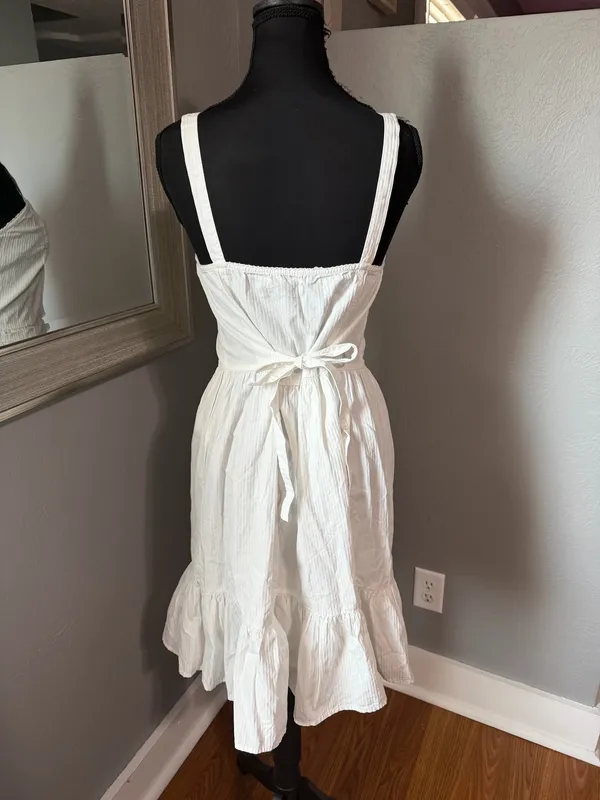 NWT Brandy Melville Tiana White Cotton Mini Dress One Size. - Image 6