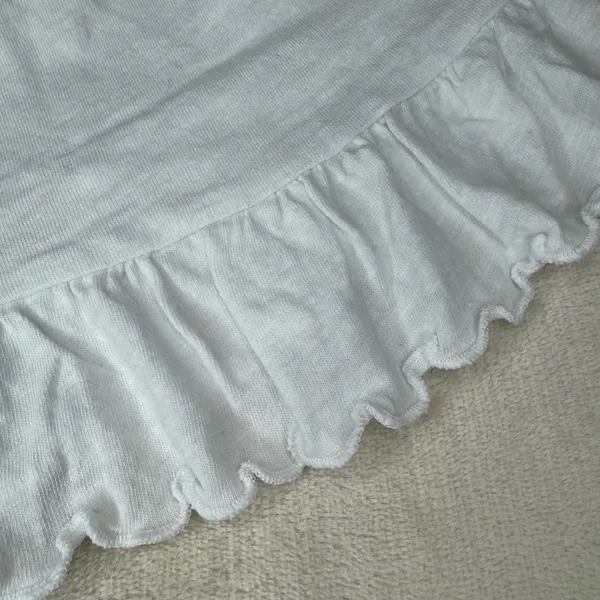 American Eagle NWT White Cropped Relaxed Cami - Image 9