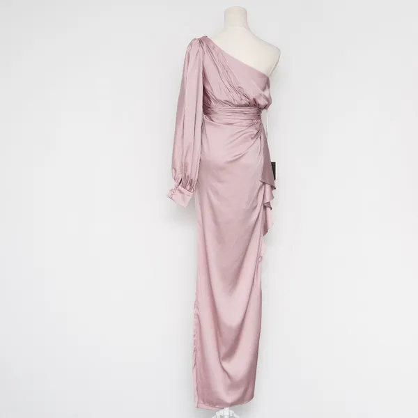 IEENA for Mac Duggal - One-Shoulder Satin Gown‎ - Image 3