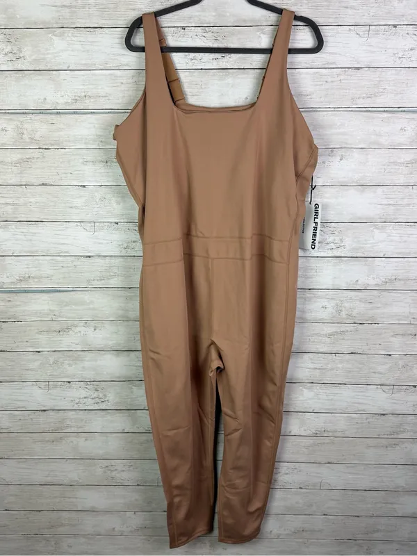 girlfriend collective Chestnut High-Rise Compressive Jumpsuit Size - Image 2