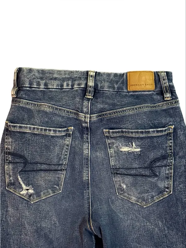 American Eagle Curvy Super High Rise Jegging Jeans Distressed Stretch Size 0 - Image 5