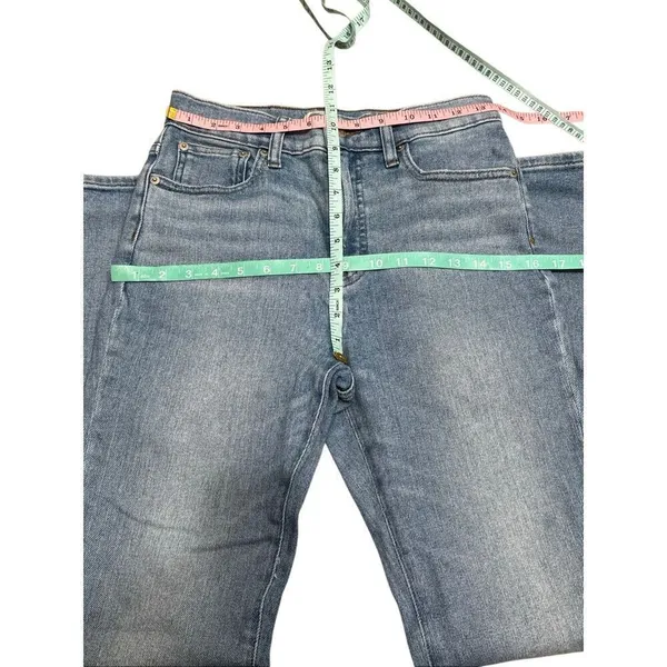 J Crew curvy full length demi boot jeans 28 Blue - Image 4