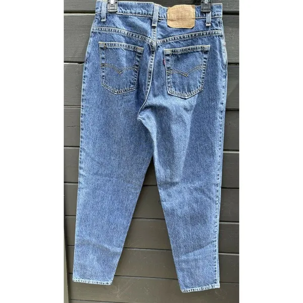Vintage Levi's 550 Jeans Relaxed Fit Tapered Leg Junior's Size 11 M HIGH RISE - Image 3