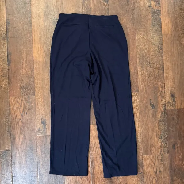 UNIQLO navy elastic waist ponte pants, size M - Image 5