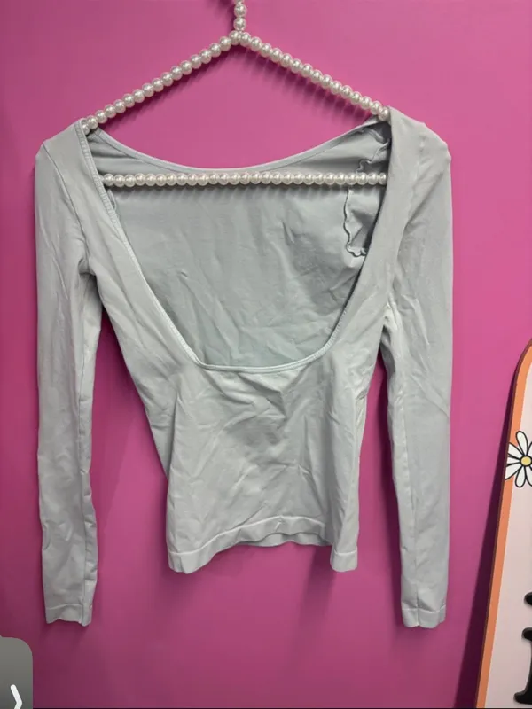 Free people intimately open back turquoise top small - Image 2