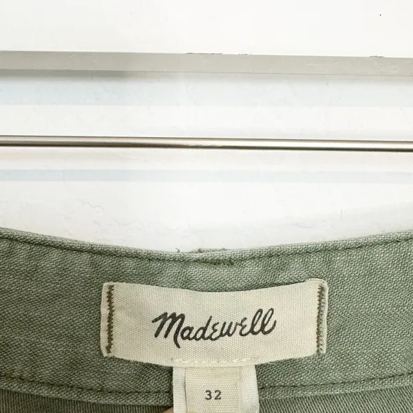 Madewell Griff Pants Plus Size 32 Green Utility High Rise Tapered Cargo Normcore - Image 8
