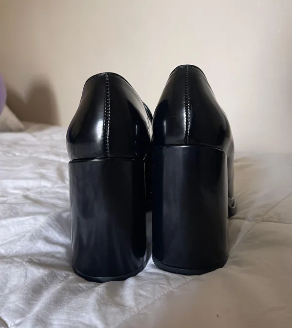 Steve Madden Black Loafer Heel - Image 4