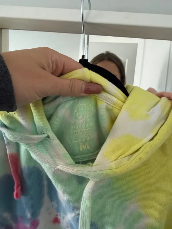 Tie-Dye Ivory Ella Hoodie - Image 3