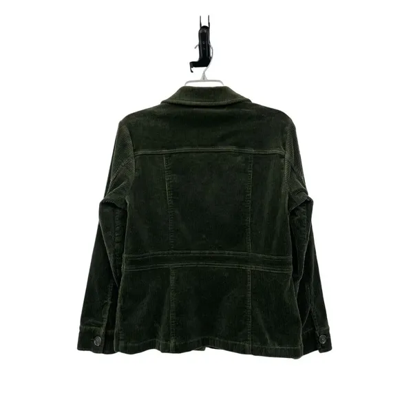Christopher Banks Jacket Womens S Used Green Corduroy - Image 2