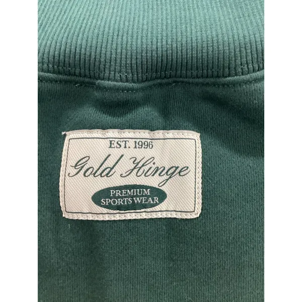 Gold Hinge Womens Mock Neck Tank Sweatshirt Hunter Green GH248-HUN Size L NWT - Image 3