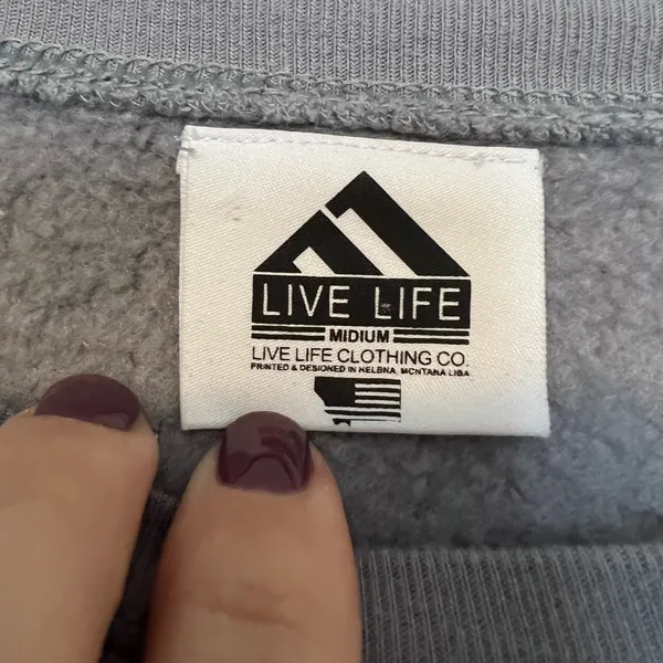 Charcoal Gray Mountain Peak Hoodie - Montana - Image 4