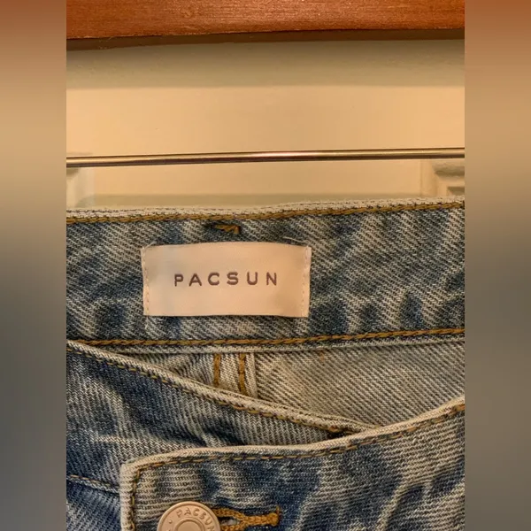 PacSun Light Blue Straight Leg Women's 90’s Boyfriend Jeans. Size-30 - Image 2