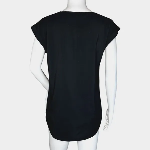 Express Shirt Women Small Black Office Casual Versatile Neutral Basic Minimalist - Image 4