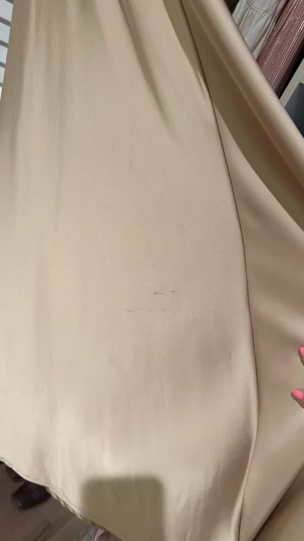 Gold Satin Formal Maxi Dress Open Back - Image 6