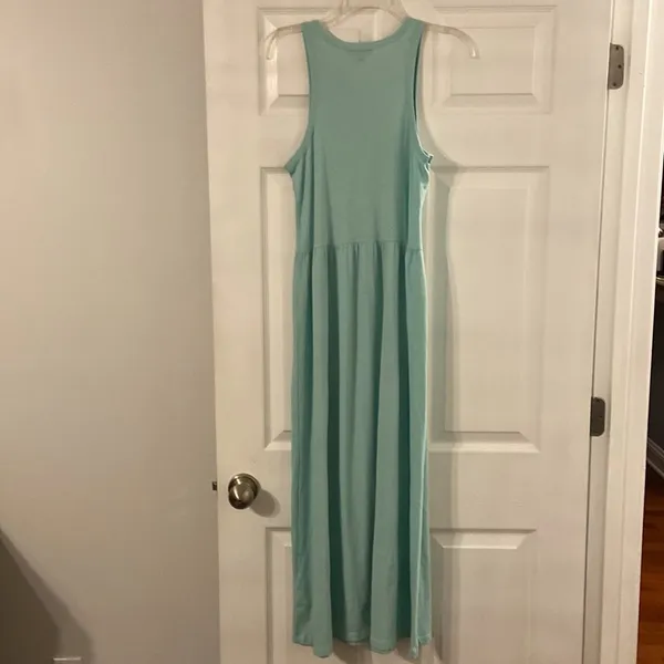 J.Crew Maxi Dress size XXS long 50” bust 30” 100% cotton - Image 5