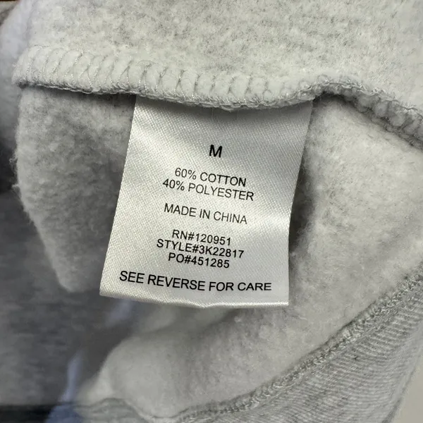 Hippie Rose Heather Gray Quarter Snap Mock Neck Sweatshirt‎ Medium Athleisure - Image 10
