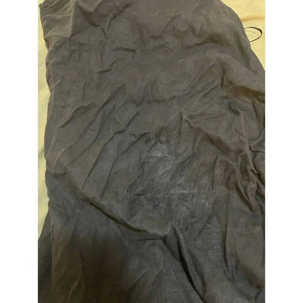 Zara Cinched Dress Floor Length Slit Strappy Size Small - Image 2