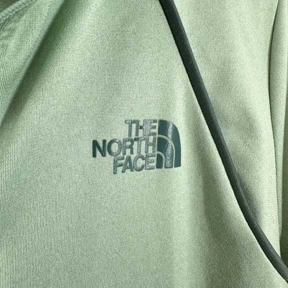 The North Face Womens Long Sleeve Pullover Quarter Zip Top Sage Green Outdoors‎ - Image 4