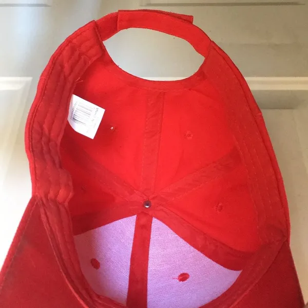 FINAL MARKDOWN Ladies Glam Bling Red Zigzag Ball Cap - Image 6