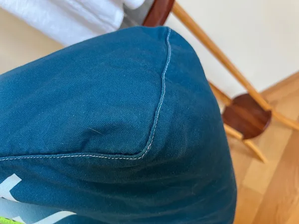 Athleta Ombre Teal Canvas Tote - Image 8