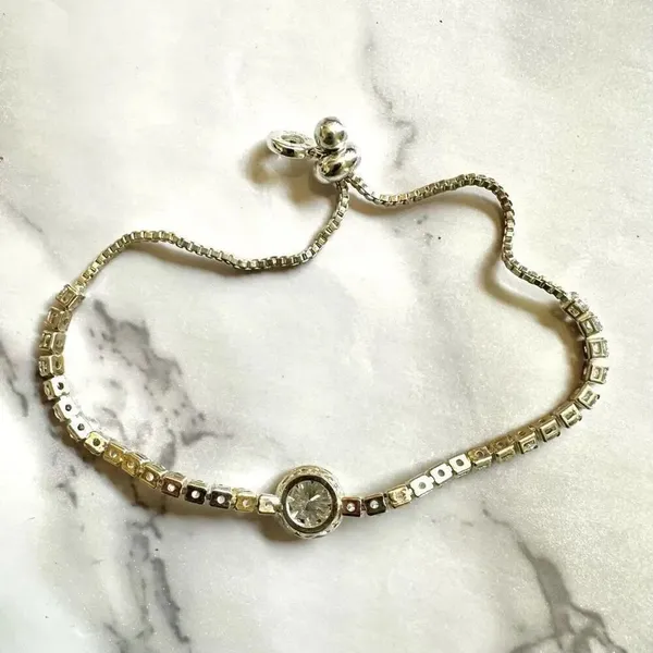 Anne Klein faux diamond slider bracelet - Image 4