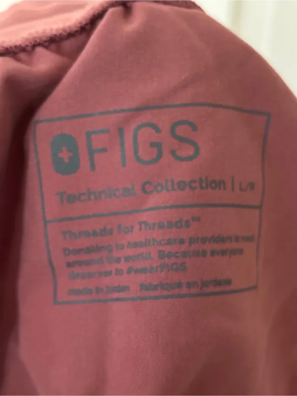 Figs Zamora Joggers Mauve Dusty Rose Jogger Scrub Pants Size Large Petite Scrubs - Image 9