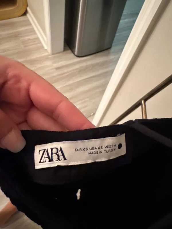Zara Black Mini Dress - Image 3