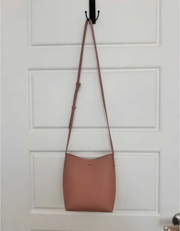 Samara Anthropologie Pink Vegan Leather Bag - Image 3