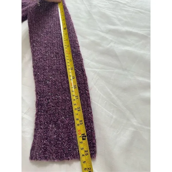 Charter Club Women's Purple Knit Long Sleeve Cardigan Sweater Stretch Size S - Image 4