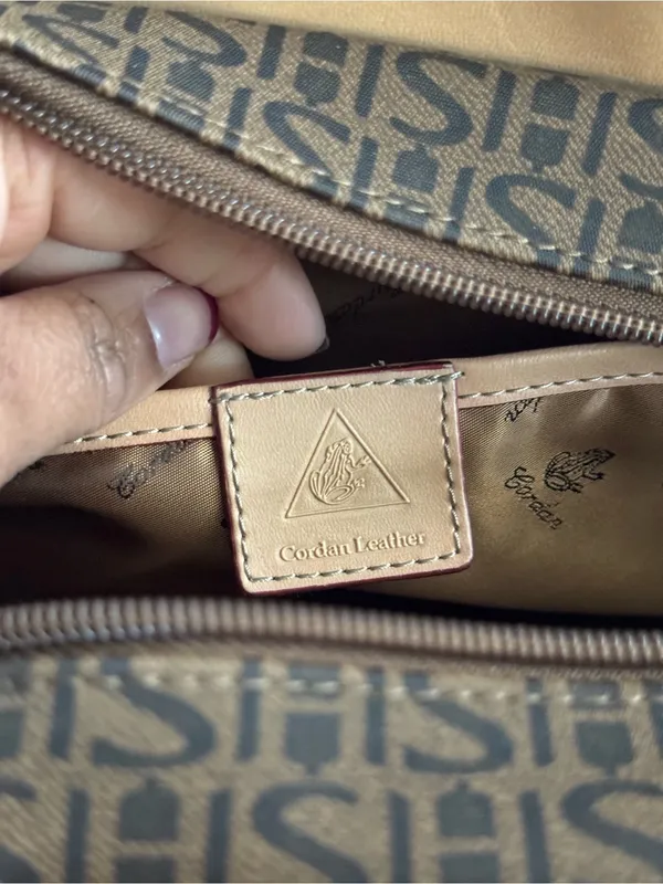 Cordan Leather Monogram Travel Bag Brown - Image 7
