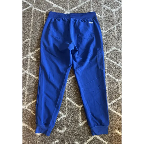 FIGS Technical Collection Women’s Scrub Blue Solid Joggers Pants Sz S - Image 4