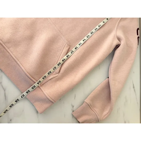 Carhartt Womens Relaxed Fit Logo Graphic Hoodie Heather Pink Large‎ L 12-14 - Image 8