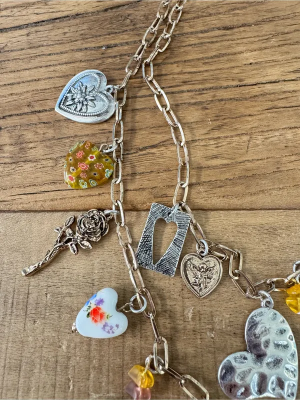 HTF Free People Maxamillion Charm Necklace Gold Silver Yellow ~ SOLD OUT! - Image 5