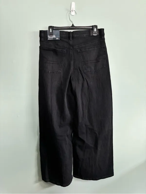 NWT American Eagle Dreamy Drape Strigid Ultra Wide Leg Jeans Low Rise 6 R 28 - Image 5